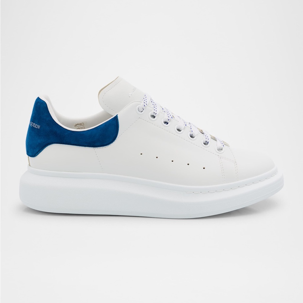 Alexander McQueen Men's Sneakers in White and Blue